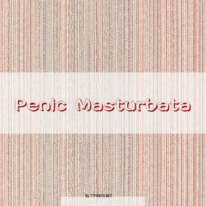 Penic Masturbata example